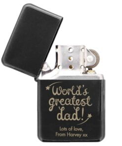 Personalised ‘World’s Greatest Dad’ Black Lighter