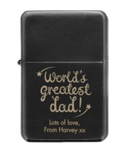 Personalised ‘World’s Greatest Dad’ Black Lighter