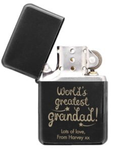 Personalised ‘World’s Greatest Grandad’ Black Lighter