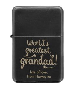 Personalised ‘World’s Greatest Grandad’ Black Lighter