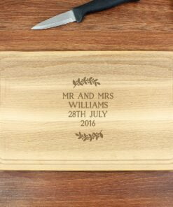 Personalised Wreath Chopping Board