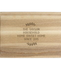 Personalised Wreath Chopping Board