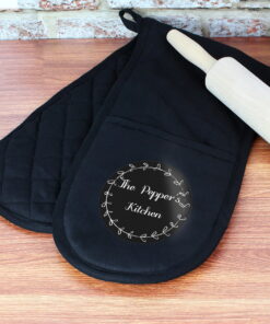Personalised Wreath Oven Gloves
