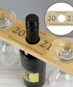 Personalised ‘Year’ Wine Glass & Bottle Butler
