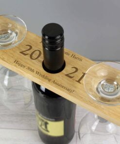 Personalised ‘Year’ Wine Glass & Bottle Butler