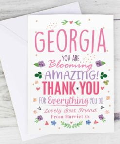 Personalised You Are Blooming Amazing Card