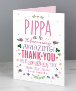 Personalised You Are Blooming Amazing Card