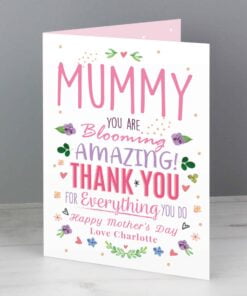 Personalised You Are Blooming Amazing Card