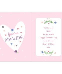 Personalised You Are Blooming Amazing Card
