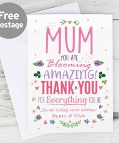 Personalised You Are Blooming Amazing Card