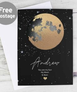 Personalised You Are My Sun My Moon Card