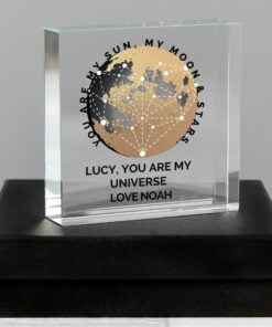 Personalised You Are My Sun My Moon Large Crystal Token