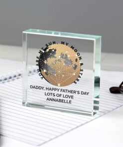 Personalised You Are My Sun My Moon Large Crystal Token