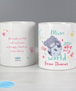 Personalised You Are My World Me To You Mug