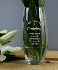 Personalised You Are The Best Bullet Vase