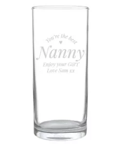 Personalised You Are The Best Hi Ball Glass