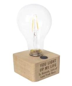 Personalised You Light Up My Life LED Bulb Table Lamp
