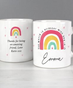 Personalised You Make The World Brighter Mug