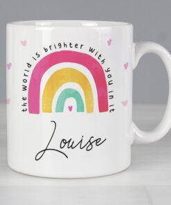 Personalised You Make The World Brighter Mug