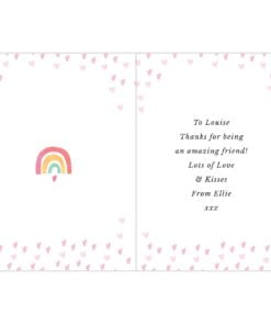 Personalised You Make The World Brighter Rainbow Card