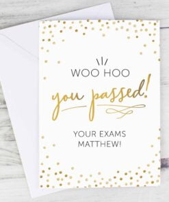 Personalised ‘You Passed’ Card