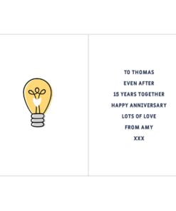 Personalised You Turn Me On Card
