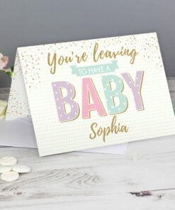Personalised ‘You’re Leaving to Have a Baby’ Card
