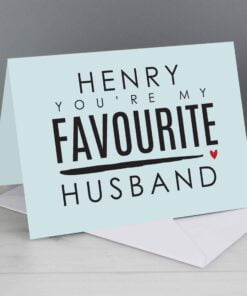 Personalised You’re My Favourite Husband Card