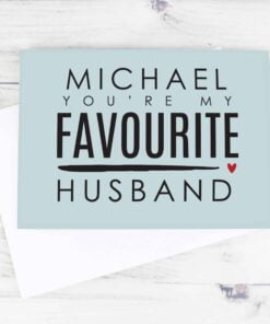 Personalised You’re My Favourite Husband Card