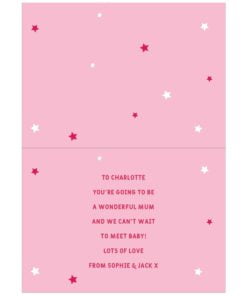 Personalised Yummy Scrummy Mummy To Be Card