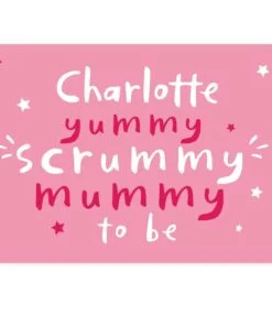Personalised Yummy Scrummy Mummy To Be Card
