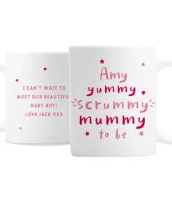 Personalised Yummy Scrummy Mummy To Be Mug