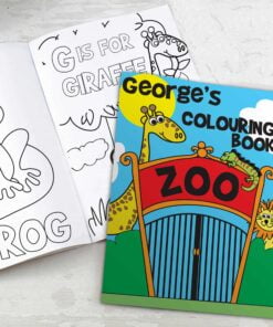 Personalised Zoo Colouring Book