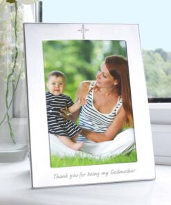 Silver 5×7 Godmother Photo Frame