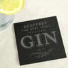 Gin & Tonic Single Slate Coaster