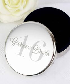 Personalised Birthday Big Age Round Trinket Box