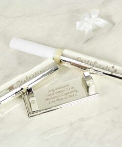 Graduation Silver Plated Certificate Holder