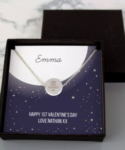 Personalised Sentiment Disc Necklace
