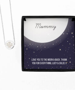 Personalised Sentiment Disc Necklace