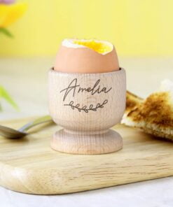 Name Wooden Egg Cup