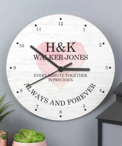 Couples Wooden Clock