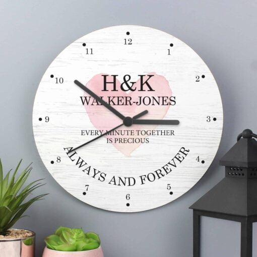 Couples Wooden Clock