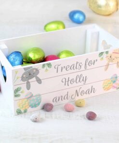 Easter White Wooden Crate