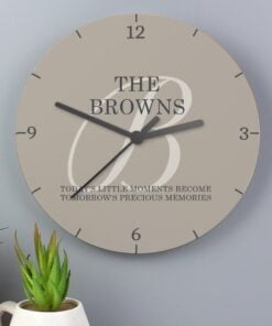 Family Wooden Clock