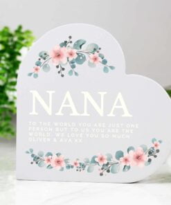 Floral Free Standing Heart Ornament