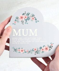 Floral Free Standing Heart Ornament