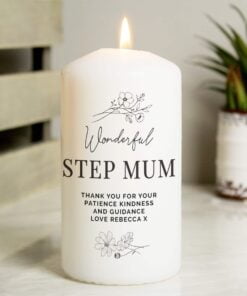 Floral Pillar Candle