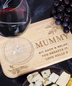 Floral Wooden Coaster Tray