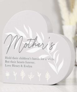 Leaf Decor Free Standing Heart Ornament