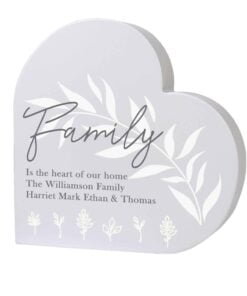 Leaf Decor Free Standing Heart Ornament